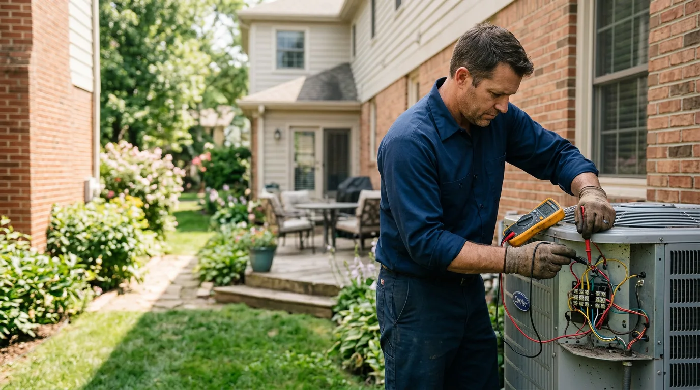HVAC technician working near Allamuchy, NJ